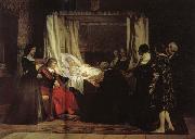 Eduardo Rosales Gallinas The Testament of Isabella the Catholic Spain oil painting artist